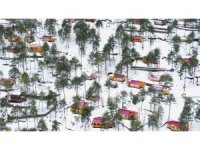 Zorkun Yaylası beyaza büründü