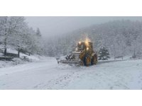 Antalya’nın Akseki ilçesinde 25 mahalle yolu kar sebebiyle kapalı