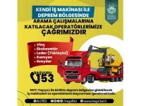 Operatör ve iş makinası sahiplerine yardım çağrısı