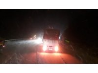 Antalya-Konya karayolu tırların geçişine tekrar kapatıldı