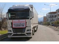 Efeler el ele verdi, 8 tır yardım malzemesi toplandı