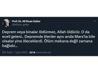 Deprem paylaşımı nedeniyle Prof. Dr. Ali İhsan Göker’e idari soruşturma açıldı