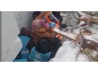 Sinop’tan afet bölgesine giden ekip Malatya’da can kurtardı