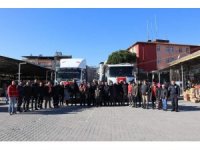 Karpuzlu’da deprem bölgeleri için toplanan yardımlar yola çıktı