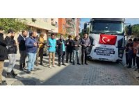 Germencik’te yardım tırları deprem bölgelerine gitmeye devam ediyor