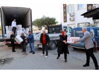 Akdeniz Belediyesi deprem bölgesine yardım seferberliğini sürdürüyor