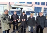 Deprem bölgesine bir destek de Bayburtlu muhtarlardan