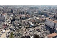 Defne’de depremin yol açtığı yıkım havadan görüntülendi