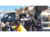 Çelikhan’ın köylerinden 213 kişi helikopterlerle tahliye edildi