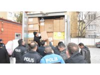 Kastamonu polisi depremzedeler için tek yürek oldu