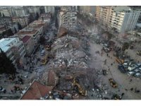 Ekiplerin gece gündüz çalışmaları havadan dron ile görüntülendi