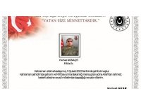 MSB: "Hatay’da, sevk edildiği hastanenin deprem nedeniyle çökmesi sonucu kahraman silah arkadaşımız P.Söz.Er. Ferhat Günaçti, 09 Şubat 2023 tarihinde şehit olmuştur. Bizleri derin bir acı ve üzüntüye boğan bu olayda hay