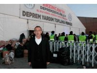 Tanoğlu deprem yardım malzemesi toplama merkezini ziyaret etti