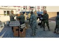 1. Zırhlı Tugayı Malatya’da soba dağıtımını sürdürüyor