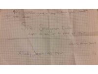 Öğrencilerin notları duygulandırdı