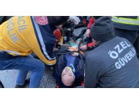 Ani fren kazaya sebep oldu: 2 yaralı