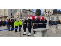 Depremde hayatını kaybeden polis memuru son yolculuğuna uğurlandı