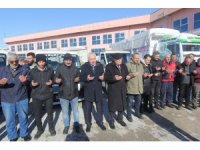 Bayburt Belediyesi 45’inci yardım kamyonunu dualarla deprem bölgesine uğurladı