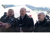 Bakan Çavuşoğlu, mevkidaşı Dendias ile birlikte Hatay’da incelemelerde bulundu
