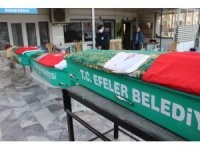 Depremde hayatını kaybeden doktor ve ailesi son yolculuğuna uğurlandı