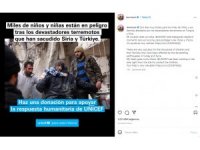 Lionel Messi: "Kalbim depremzedelerle birlikte"