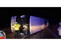 Kastamonu’da yolcu otobüsü devrildi: 30 yaralı