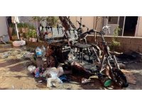 Gazipaşa’da yanan elektrikli motosikletler küle döndü
