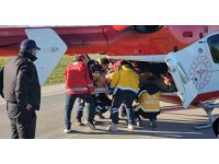 198’inci saatte enkazdan sağ çıkartılan Muhammed helikopterle Diyarbakır’a sevk edildi