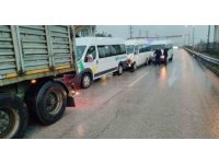 4 aracın karıştığı kazada 10 kişi yaralandı