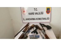 Kars’ta jandarmadan ruhsatsız silah operasyonu