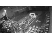 Deprem gecesi depodaki mutfak tüpleri böyle düştü