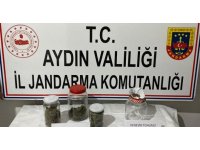 Cam kavanoz içinde uyuşturucu ele geçirildi