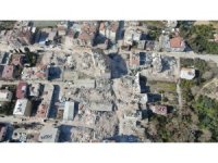 Samandağ deprem sonrası havadan görüntülendi