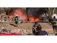 Üç gündür sokak sokak gezerek bin bir emekle topladığı hurdalar küle döndü