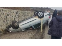 Ankara’da otomobil takla attı: 3 yaralı