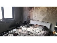 Burdur’da evde çıkan yangında 1 kişi dumandan etkilendi