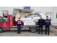 Otomobili çekiciye yükleyip çaldı