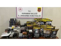 Karaman’da jandarmadan kaçak tütün ve alkol operasyonu