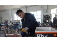 Yalova’da meslek liseli öğrenciler depremzedeler için sac soba üretiyor