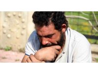 Evi yanan 4 çocuk babasının gözyaşları yürek burktu