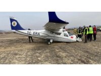 Isparta’da motoru arızalanan eğitim uçağı zorunlu iniş yaptı: 2 yaralı