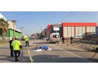 İş makinesinin çarptığı bisikletli şahıs öldü