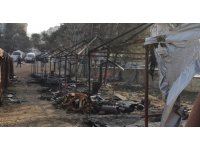 Depremzedelerin kaldığı çadır kentte yangın