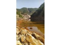 Kaynak suyu çamur renginde akmaya başladı