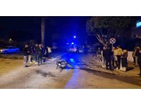 Manavgat’ta otomobille motosiklet çarpıştı: 1 yaralı