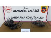 Telefon direklerinden kablo hırsızlığına tutuklama