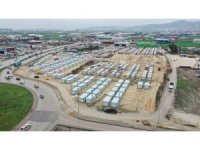 Hatay’daki Konya Konteyner Kentte 349 konteynerin yerleşimi tamamlandı