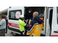 Kamyonet otomobille çarpıştı: 1 yaralı