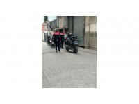 Motosiklet sürücüsünde ruhsatsız silah ele geçirildi