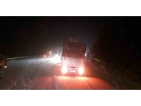 Antalya-Konya kara yolunda kar yağışı başladı